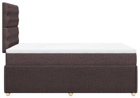 ΚΡΕΒΑΤΙ BOXSPRING ΜΕ ΣΤΡΩΜΑ ΣΚΟΥΡΟ ΚΑΦΕ 120X190 ΕΚ ΥΦΑΣΜΑΤΙΝΟ 3294305