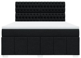 ΚΡΕΒΑΤΙ BOXSPRING ΜΕ ΣΤΡΩΜΑ ΜΑΥΡΟ 180X200 ΕΚ. ΥΦΑΣΜΑΤΙΝΟ 3294056