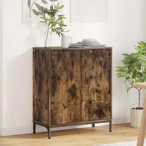 vidaXL Πλαϊνό γραφείο Καπνιστή δρυς 69.5 x 33 x 82 εκ.