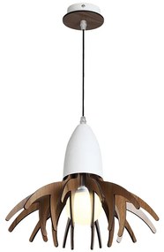Φωτιστικό Κρεμαστο Aca ZM170031P ALPS Λευκό (White)