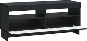 vidaXL Ντουλάπα LED Τηλεόρασης Μαύρο Επεξεργασμένο Ξύλο