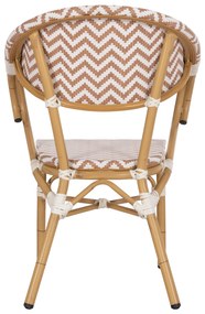 ΠΟΛΥΘΡΟΝΑ BAMBOO LOOK HM5861.03 ΚΑΦΕ-ΛΕΥΚΟ 58.5x58x82Υεκ. - 0534873 - HM5861.03