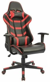Καρέκλα gaming Mesa 410, Κόκκινο, Μαύρο, 125x69x67cm, 19 kg, Με ρόδες, Με μπράτσα, Μηχανισμός καρέκλας: Κλίση | Epipla1.gr