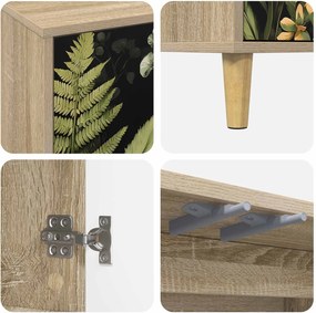 vidaXL Πλαϊνό γραφείο RHENEN Sonoma 102 x 33 x 75 εκ.