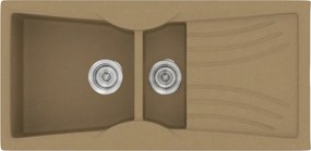 Sanitec Classic 329 (104×51) - Γρανιτένιος νεροχύτης - Metallic COFFE