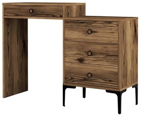 Τουαλέτα Lizbon 845HCT2304 124x40x84,7cm Walnut