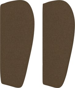 vidaXL Κρεβάτι Boxspring με Στρώμα Σκούρο Καφέ 90x200 εκ. Υφασμάτινο