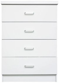 Συρταριέρα DRAWER Λευκό MDF 60x40x80cm