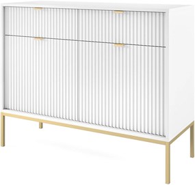 Lh-homefurniture Μπουφές Nova Λευκό+χρυσό 104x39x83cm P_Nova_21sw-g