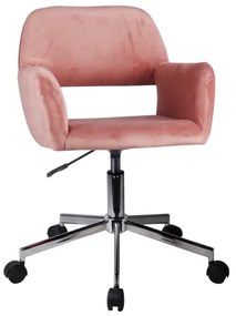 Καρέκλα Γραφείου ArteLibre KLOI Σάπιο Μήλο Βελούδο 37x42x78-90cm
