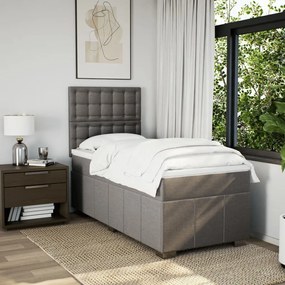 ΚΡΕΒΑΤΙ BOXSPRING ΜΕ ΣΤΡΩΜΑ TAUPE 90X200 ΕΚ. ΥΦΑΣΜΑΤΙΝΟ 3293869