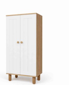 Ντουλάπι Λευκό / Καρυδί BRAGIIL 60x37x129