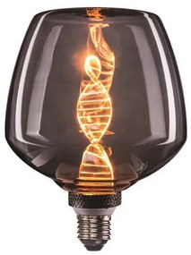 Λάμπα LED S125 Dented DNA Eurolamp (147-78735) για ντουί E27, 4W, 1800Κ, Θερμό Λευκό