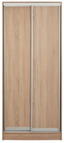 ΝΤΟΥΛΑΠΑ ΣΥΡΟΜΕΝΗ ADLER ΜΕΛΑΜΙΝΗΣ 90x45x210Yεκ. SONAMA OAK 2ΦΥΛΛΗ HM2436.01