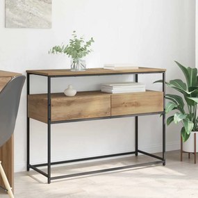 vidaXL Τραπέζι κονσόλας με συρτάρι Artisan Oak 100 x 40 x 75 cm