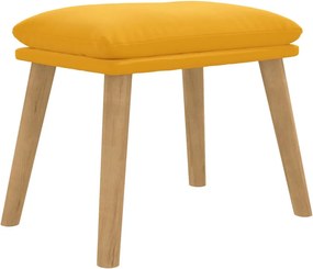 vidaXL Υποπόδιο Μουσταρδί 45x29,5x35 εκ. Βελούδινο