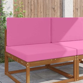 vidaXL Μαξιλάρι Καναπέ Εξωτερικού Χώρου 2 pcs Ροζ Πολυεστέρας