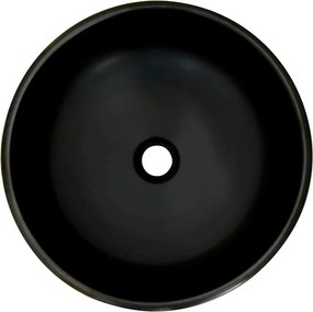 vidaXL Νιπτήρας Μαύρος και Μπλε Φ41 x 14 εκ. Κεραμικός