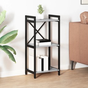 vidaXL Βιβλιοθήκη Γκρι sonoma 40 x 30 x 83 εκ Επεξεργασμένο ξύλο