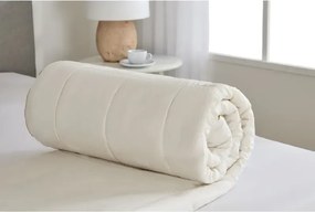 Πάπλωμα μονό από μαλλί Λευκό 155x215 cm