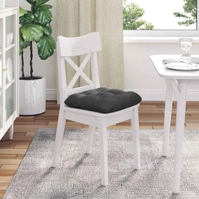vidaXL Μαξιλάρια καθισμάτων 4 pcs Σκούρο Γκρι 40 x 40 cm