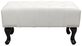 ΤΑΜΠΟΥΡΕ ΥΠΟΠΟΔΙΟ T.CHESTERFIELD EMMA HM226.02 PU ΛΕΥΚΟ-ΜΑΥΡΑ ΠΟΔΙΑ 80x44x39Yεκ.