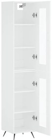 vidaXL Ντουλάπι Λευκό 34,5 x 34 x 180 εκ. από Επεξεργασμένο Ξύλο