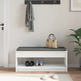 vidaXL Παγκάκι Χαλωρίου Λευκός 103 x 38 x 45 εκ