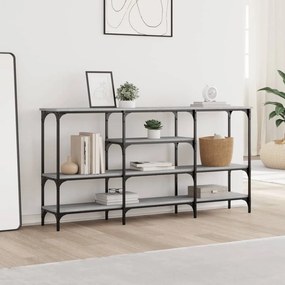 Τραπέζι Κονσόλα Γκρι Sonoma 160x29x80 εκ. Επεξεργασμένο Ξύλο - Γκρι