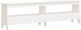 vidaXL Παγκάκι Χολ Λευκό 160x28x45 εκ. από Μασίφ Ξύλο Πεύκου
