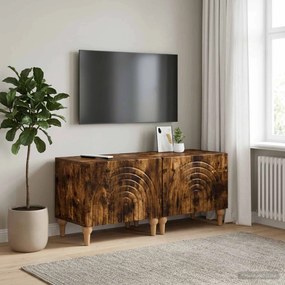 vidaXL Ντουλάπι TV Καπνισμένο Ξύλο Δρυός Επεξεργασμένο Ξύλο