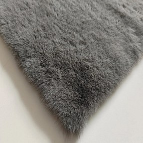 Χαλί Γούνινο (200x300) New Plan Puffy FC7A Dark Grey