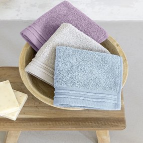 Πετσέτες Breezy Light (Σετ 3τμχ) Light Blue - Multi Nima Towels Set 30x30cm 100% Βαμβάκι