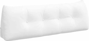 vidaXL Μαξιλάρι Πλάτης Λευκό 140 x 24 x 50 εκ ύφασμα