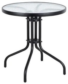Τραπέζι Μεταλλικό EARTH Μαύρο Φ60x70cm