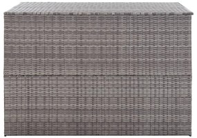 vidaXL Μπαούλο Εξωτερικού Χώρου Γκρι 150x100x100 εκ. Συνθετικό Ρατάν