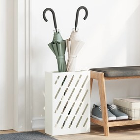 vidaXL Λευκός Στάντ Ομπρελών 28x12x41 εκ από Ατσάλι