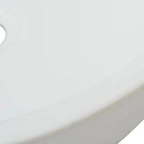 vidaXL Νιπτήρας Στρογγυλός Λευκός 42 x 12 εκ. Κεραμικός