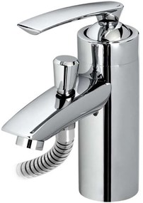 Μπαταρία Νιπτήρος Solution 13-1038 Με Τηλέφωνο & Σπιράλ Κομμωτηρίου ChromeGloria Metal
