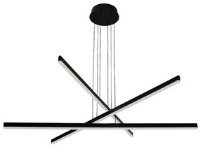 Φωτιστικό Οροφής Τρίφωτο LED Zambelis 1947 Black Matt