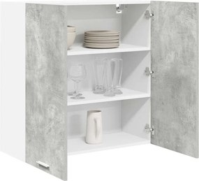 vidaXL Κρεμαστό ντουλάπι Σκυρόδεμα Γκρι 80 x 31 x 80 εκ.