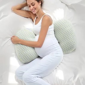 VEVOR Pregnancy Wedge Pillow W Shape Pregnant Maternity Pillow Soft &amp; Breathable
