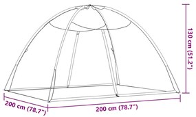 ΚΟΥΝΟΥΠΙΕΡΑ MONGOLIA ΜΕ ΠΟΡΤΕΣ 200 ΔΙΧΤΥ ΛΕΥΚΟ 200X200X130 ΕΚ. 4010049