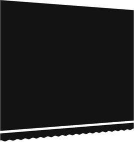 vidaXL Ύφασμα αντικατάστασης τέντας Μαύρο 4 x 3,5 μ Πολυεστέρας