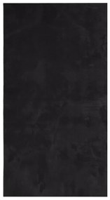 vidaXL Χαλί HUARTE με Κοντό Πέλος Μαλακό/ Πλενόμενο Μαύρο 60x110 εκ.