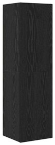 vidaXL Τηλεοπτική Κάβα Τοίχου 4 pcs Μαύρη δρυς 200 x 30 x 30 cm