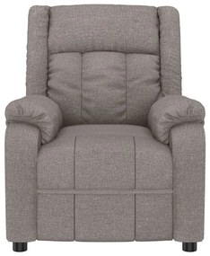 vidaXL Πολυθρόνα Ανακλινόμενη Taupe Υφασμάτινη