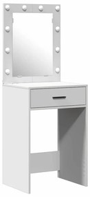 vidaXL Τραπέζι περιποίησης με συρτάρι 2 pcs Λευκό 50 x 41 x 135 εκ