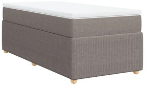 ΚΡΕΒΑΤΙ BOXSPRING ΜΕ ΣΤΡΩΜΑ TAUPE 90X190 ΕΚ.ΥΦΑΣΜΑΤΙΝΟ 3285536