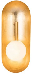 Φωτιστικό Τοίχου - Απλίκα Leaf 22059 14x12,5x32cm 1xG9 7W Gold-White